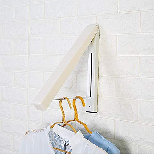 Festnight Wall Hanger Stainless Steel Foldable Drying Rack, Adjustable Retractable Indoor Clothes Hanger Waterproof Clothes Towel Rack Folding Home Laundry Room Closet Storage & Organization.