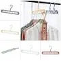 10pcs Random Color Multi-Function 9-Hole Sliding Clothes Hanger Sorting Drying Rack Hook Organizer 3D Space Saving Hanger Magic Hanger with Hook 10pcs Random Color Multi-Function 9-Hole Sliding Clothes Hanger Sorting Drying Rack Hook Organizer 3D Space Saving Hanger Magic Hanger with Hook