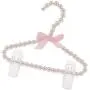 MagiDeal 5Pcs Luxury Clip Hanger Hanging for Kids Clothes Children Space Save Plastic Pearl Baby Pink
