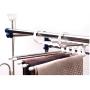 5pcs Random Color 5 in 1 Multi-Function Home Hanger Stainless Steel Plastic Clothes Hanger Rack