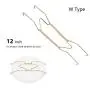 OFCCN Home Decor 8" to 16" Inchs Invisible Square Spring Holder W Type Hook Dish Hangers Wall Display Plate OFCCN Home Decor 8" to 16" Inchs Invisible Square Spring Holder W Type Hook Dish Hangers Wall Display Plate