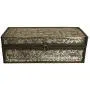 Wald Imports Silver Metal & Wood Decorative Storage Box/Trunk