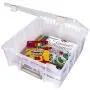 ArtBin 6990AB Super Satchel Compartment Boxes - Clear, Art and Craft Supplies Boxes with Removable Dividers, Secure Latches, Handles ArtBin 6990AB Super Satchel Compartment Boxes - Clear, Art and Craft Supplies Boxes with Removable Dividers, Secure Latches, Handles