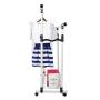 EBTOOLS Clothes Rack Adjustable Collapsible Rolling Double Rails Garment Holder Clothes Coat Wardrobe Rack Dryer Hanger with Storage Net or Home Kitchen Living Room