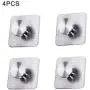 WskLinft Clothes Hook, 1/4Pcs Stainless Steel Wall Mount Hook Clothes Scarf Hat Storage Hanger Holder Four