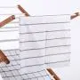QFFL New Wooden Folding Clothes Airer Telescopic Drying Rack for Bedroom Living Room Bathroom Hanging Towel Clothes 63x131cm/24.8x51.7 Inch Hangers