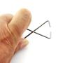 NX Garden 50pcs Figure 8 Ceiling Hook Clips 2.5" Metal Hook 10 lbs Load Bearing Drop Suspended Ceiling Hanger Clips