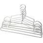 KOOBAY 30Pack 12.6inch Silver Metal Hangers Non Slip Suit Coated Wire Aluminum Children Storage Baby Hangers