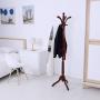SMART CHOICE AMERICA Redwood Coat Rack Stand Hat Hanger Clothes Holder Umbrella Hook w/Tripod Base for Business Customers and B2B
