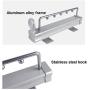 Pull Out Clothes Hanger Extendable Wardrobe Rail Organizer Rack for Cabinet-12.6in/14.5in/18.1in (Size : 32cm/12.6in)