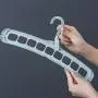 ZHONGLI Nine-Hole Rotating Magic Hanger Folding Space Saving Clothes Hangers Multi-Function Hanger Wardrobe Drying Clothes