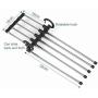 5PC Random Color Newest Arrival 5 in 1 Pant Rack Shelves Stainless Steel Clothes Hangers Multi-Functional Wardrobe Magic Hanger Decoration