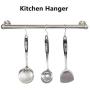Reekey 4 Pack Clothes Hanger Hanging Tube Base Curtain End Bracket Support Kitchen Organizer (0.75")