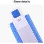 File Boxes Plastic with Lid, Plastic File Boxes Storage, Archive Boxes Office Organizer, Files Project Full 35mm 55mm 75mm Deep Capacity (Color : Blue, Size : 75mm)