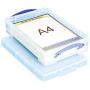 Really Useful Boxes Plastic Storage Box, 4 Liters, 14 5/8" x 10 1/4" x 3 3/8", Clear Really Useful Boxes Plastic Storage Box, 4 Liters, 14 5/8" x 10 1/4" x 3 3/8", Clear