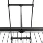 Leoneva Supreme 3-Tiers Garment Rack Clothes Hanging Rack with Hanger Bar Wheels (5 Tier-2 Hanging Rods, Black)