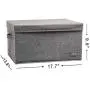 YueYue Large Fabric Storage Boxes with Lids,2 Pack Foldable Cloth Storage Box,Fabric Clothes Container Great for Organizers Bedroom Closet Living Room Grey (17.7 YueYue Large Fabric Storage Boxes with Lids,2 Pack Foldable Cloth Storage Box,Fabric Clothes Container Great for Organizers Bedroom Closet Living Room Grey (17.7