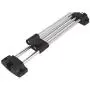uxcell A16052500ux0218 Wardrobe Closet Clothes Hanger 250mm Length Retractable Pull Out Metal Rod Rail Silver Tone