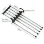 5pcs Random Color 5 in 1 Pant Rack Shelves Stainless Steel Clothes Hangers Multi-Functional Wardrobe Magic Hanger Decoration 5pcs Random Color 5 in 1 Pant Rack Shelves Stainless Steel Clothes Hangers Multi-Functional Wardrobe Magic Hanger Decoration
