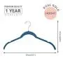 MIZGI Premium Velvet Shirt Hangers (Pack of 50) - Non Slip Felt Dress Hangers Dark Blue - Copper/Rose Gold Hooks,Space Saving Clothes Hangers (Dark Blue) MIZGI Premium Velvet Shirt Hangers (Pack of 50) - Non Slip Felt Dress Hangers Dark Blue - Copper/Rose Gold Hooks,Space Saving Clothes Hangers (Dark Blue)