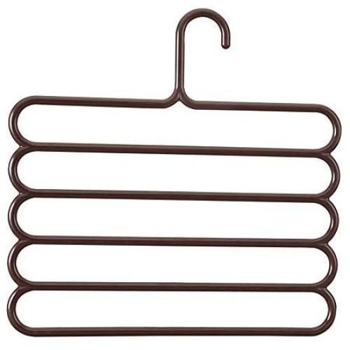 Pant Hangers Durable Slack Hangers Clothes Pants Hangers-Multi Layers Pant Slack Hangers Swing Arm Pants Hangers Closet Storage for Pants Jeans Multi Layers Stainless Steel Space Saving Clothes