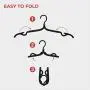 Juvale 24-Pack Portable Foldable Hangers for Clothes, Cruise, and Travel, 16.5 x 1.5 Inches Juvale 24-Pack Portable Foldable Hangers for Clothes, Cruise, and Travel, 16.5 x 1.5 Inches