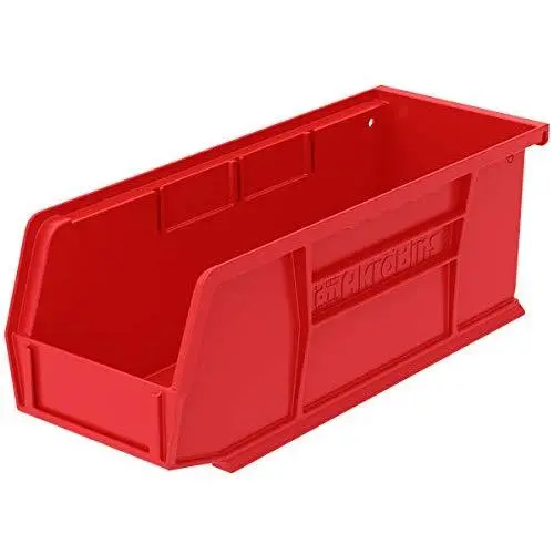 Akro-Mils Keepbox Attached Lid Containers, Flip Totes