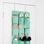 Anytin Over The Door Hook Adjustable 4 Pack Fitting The Doors from 1.38 inch to 1.77 inch Thick in Width - Sturdy Metal Over Door Hanger for Hanging Clothes, Towels, Coats