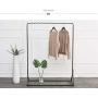 Coat Racks Home Storage Floor-Standing Solid Wood Wavy Hanger Coat Rack for Bedroom Living Room Door Hanger Multifunctional (Size : 39-inches）