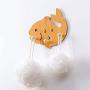 Wood Hangers - Wooden Clothes Hanger Decorative Key Holder Wall Coat Hook Bathroom Storage Holder Towel Rack Door Hanger Wall Shelf Organizer