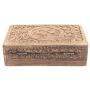 KayJayStyles Hand Carved Pentagram Wooden Storage Boxes (Large, Star)
