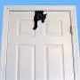2 Black Cat Over The Door Hanger Hook Rack. A Cat Lovers Gifts, Hanging Stuff Like Towels, Coats, Clothes Or A Hat. Kitchen & Bathrooms Decor Hooks Hangers Racks for Coat Lover & Bathroom Towel