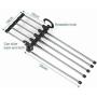 5pcs Random Color Fashion 5 in 1 Pant Rack Shelves Stainless Steel Clothes Hangers Multi-Functional Wardrobe Magic Hanger Decoration
