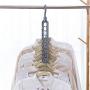 NarutoSak Plastic Standard Hangers for Clothes with 9 Holes Support Clothes Hanger Home Clothing Drying Rack Storage Holder (2Pcs) Gray