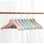 10pcs Random Color High Grade Pink Blue Green Wide Shoulder Plastic Clothes Coats Hanger Rack, Colorful Luxury Thick Suit Hangers