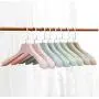 10pcs Random Color High Grade Pink Blue Green Wide Shoulder Plastic Clothes Coats Hanger Rack, Colorful Luxury Thick Suit Hangers 10pcs Random Color High Grade Pink Blue Green Wide Shoulder Plastic Clothes Coats Hanger Rack, Colorful Luxury Thick Suit Hangers
