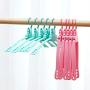 DreamJ 5PCS Folding Clothes Hangers, Travel Hangers Portable Collapsible Clothes Hangers Non-Slip Collapsible Hanger for Travelling