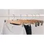 ZGQA 10PCS/LOT Firm Wood Pants Rack Pants Clip Hanger Clothes Hanging Pants Rack Hanging Clip Hanger 10 Sticks (Color : Brown, UnitCount : 10PCS)