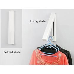 LittleMJ Stainless Steel Wall Hanger Retractable Indoor Clothes Hanger Magic Foldable Drying Rack/Waterproof Clothes Towel Rack