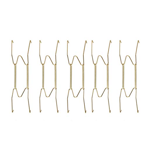 uxcell Plate Hanger, 10-inch W Type Zinc Plated Invisible Wall Decorative Hooks, 5 Pcs uxcell Plate Hanger, 10-inch W Type Zinc Plated Invisible Wall Decorative Hooks, 5 Pcs