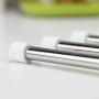 LIANGJUN Clothes Pants Magic Hanger Foldable Stainless Steel Multifunctional Drying Rack, White, 34X18.3X12.5cm (Size : Pack of 3)