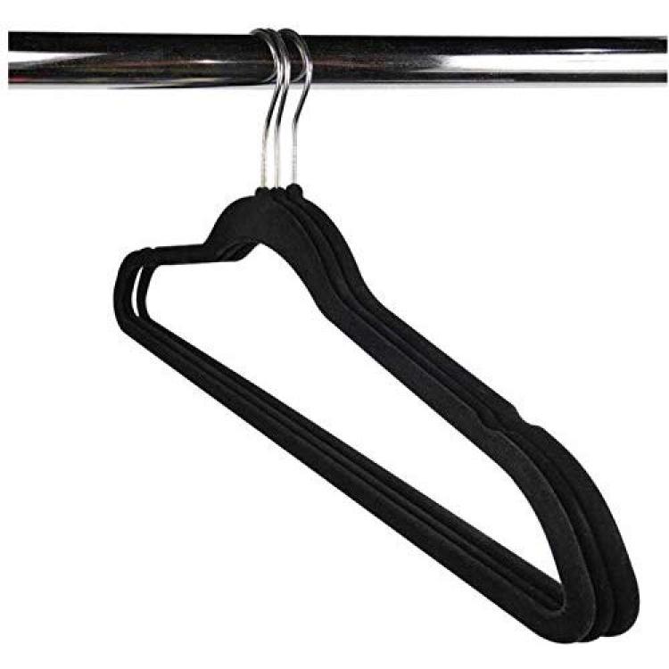 10PCS Velvet Hangers Non-Slip Hooks for Velvet Clothes Hangers