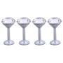 LIOOBO 4Pcs Diamond Wall Hook Wall Mounted Hanger Hooks for Coat hat Clothes