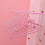 10pcs Pink Girl Heart Drying Rack - Joykith Multifunctional Heart Shaped Plastic Hanger for Suits Non Slip 40CM Space Saving and Non-Slip Clothes Hangers