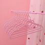 10pcs Pink Girl Heart Drying Rack - Joykith Multifunctional Heart Shaped Plastic Hanger for Suits Non Slip 40CM Space Saving and Non-Slip Clothes Hangers