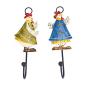 Monrocco Set of 2 Decorative Rooster Design Mounted Wall Hooks Hangers Rack for Hat, Home Car Key, Towel, Cloth