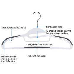 Cocoarm Suit Hangers Space Saving Anti-Slip Clothes Hanger Multifunctional Wardrobe Garment Drying Hangers - 40 Pack for Bedroom Closet