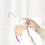 Yuema 10 Pack Light-Weight Clothes Hangers Non-Slip Durable Clothes Hanger Plastic Hangers Perfect for Pants, Dress, Jacket, Underwear and Shirt
