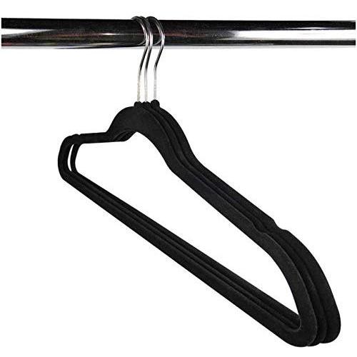 10pcs Non-Slip Velvet Hangers Suit Hanger Ultra Thin Space Saving 360 Degree Swivel Hook Strong Clothes Hanger