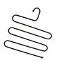 Yevison Hanger Pants Trousers Rack Scarf Closet Hangers Saver Storage Rack for Clothes Towel Scarf Trousers Tie Black Practical and Useful